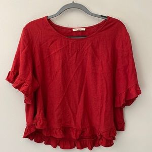 Red top, size M